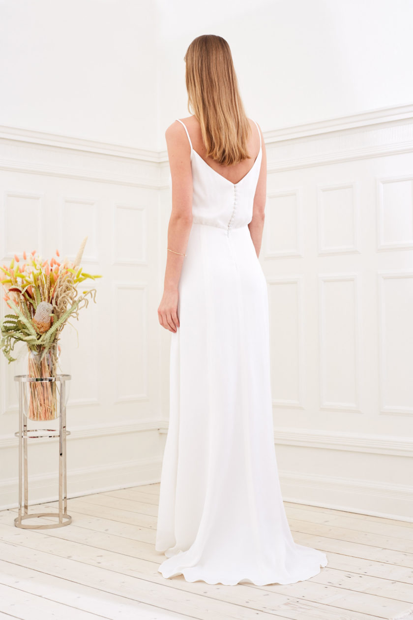 Daphne - Modern wedding dress back