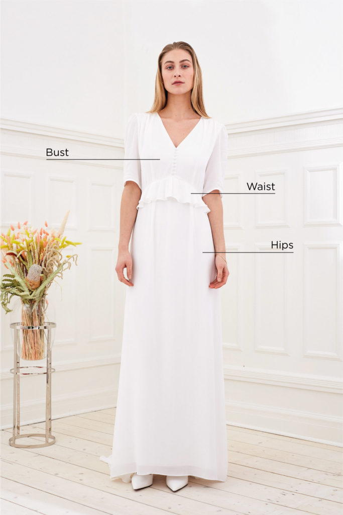 Size Guide | ARTEMIS Cph | Wedding Dresses | Brudekjoler