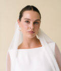 Iris - Artemis minimalist bridal pleated veil