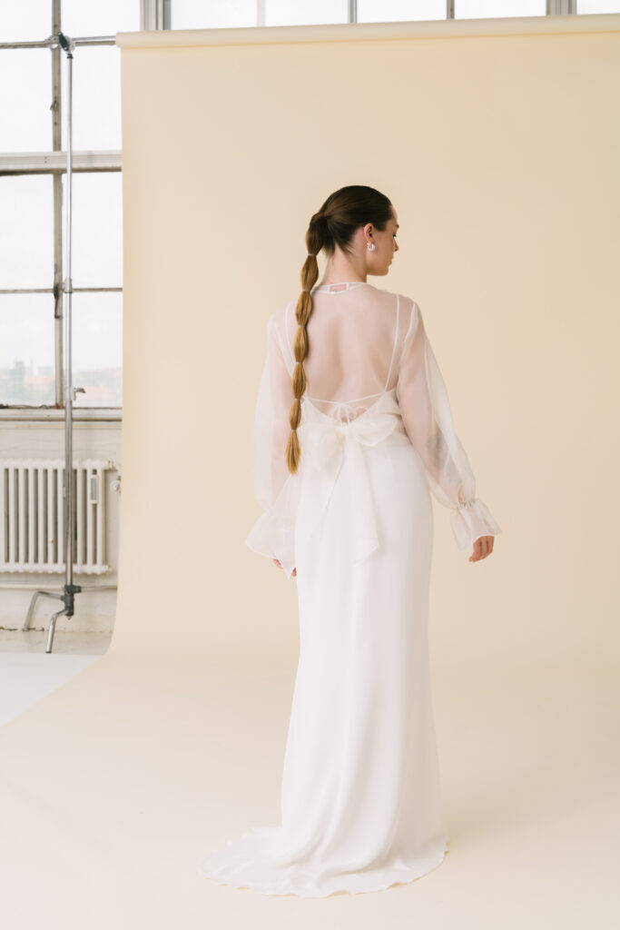 Margaux - Artemis minimalist silk bridal cover up